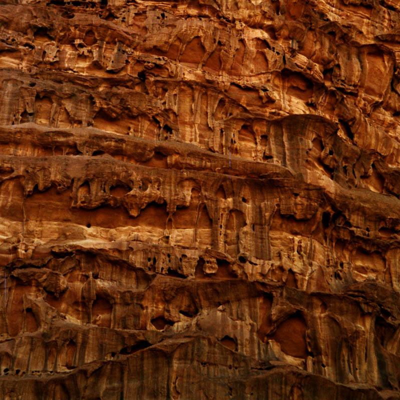 Sandstein im Wadi Rum