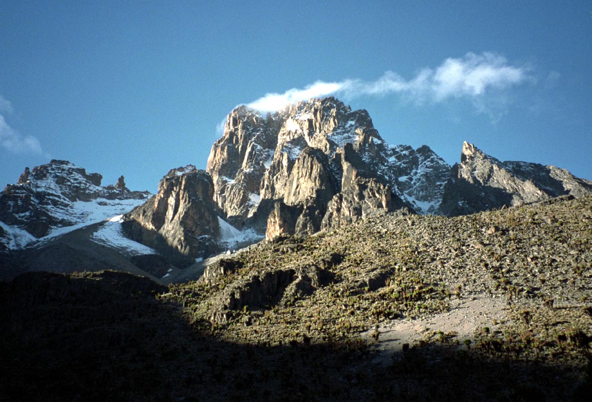 Mount Kenya in der Totalen