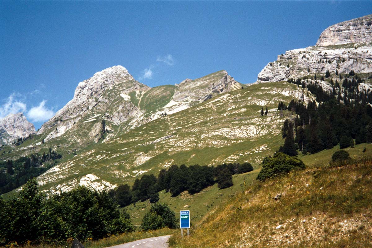 Auffahrt zum Col de la Colombiere