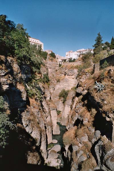 Blick zurck durch die Schlucht