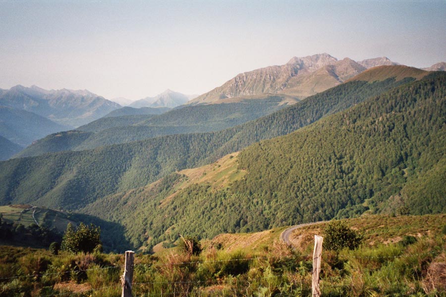 Auffahrt zum Col d'Aspin