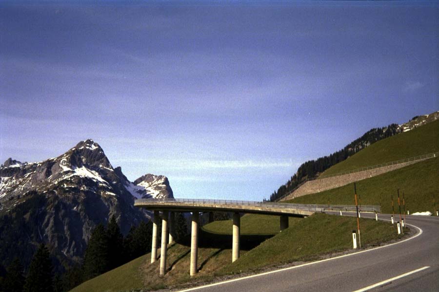 Hochtannbergpass - Kehre auf der Westseite