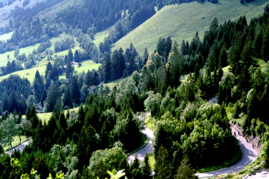 Jochstrasse von Oberjoch nach Hindelang